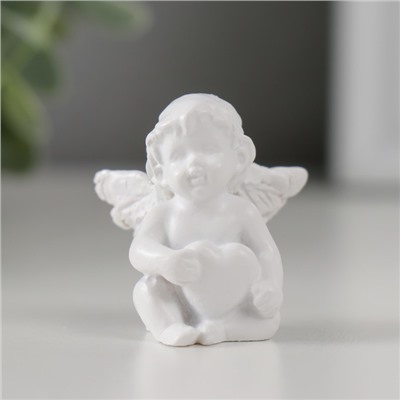 Сувенир полистоун "Белоснежный малыш-ангелок" МИКС 2,5х2,5х3,5 см