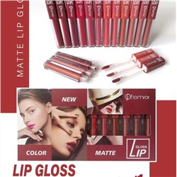 Набор жидких матовых помад FLOMRAR Matte Lip Gloss 12шт