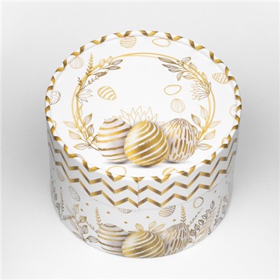 Коробка "Золотые яйца на Пасху", завальцованная, 13 х 8,5 см