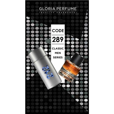 Мини-парфюм 55 мл Gloria Perfume 212 Magnetique №289 (Carolina Herrera 212 Men)