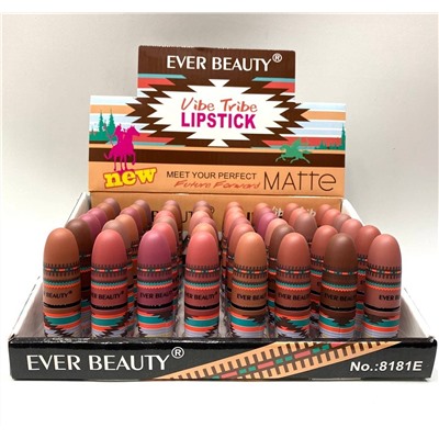 Набор матовых помад для губ Ever Beauty Vibe Tribe (ряд 12шт)