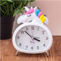 Часы-будильник "Sleeping unicorn", white