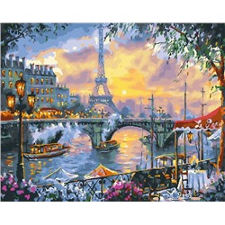 Картина по номерам GX 27372 Чаепитие в Париже 40*50