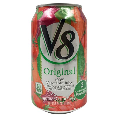 Овощной сок V8 100%, США, 340 мл АкцияРаспродажа