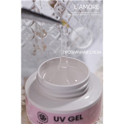 Гель для моделирования и наращивания ногтей L’AMORE Fashion UV-GEL прозрачная слеза 20мл