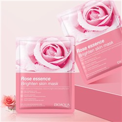 Тканевая маска для лица с экстрактом розы Bioaqua Rose Facial Mask (упаковка 10шт)