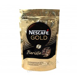 Кофе Nescafé Gold Barista натуральный раств. с добавлением молотого, м/у, 190г