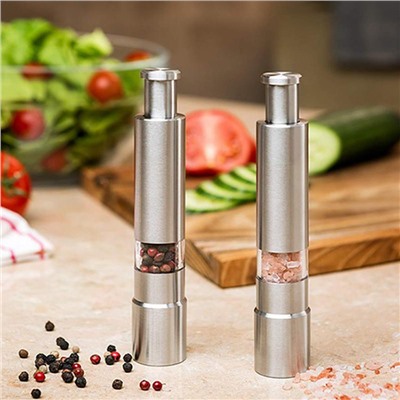 Металлическая мельница для перца и соли PEPPER MILL