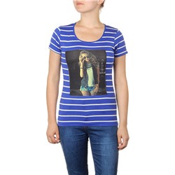 6811-6 футболка женская, синяя