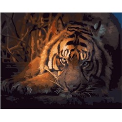 Картина по номерам GX 40024 Задумчивый тигр 40*50