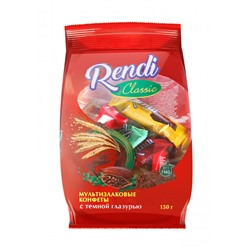 Rendi / Мультизлаковые конфеты Темная глазурь (банан,лимон,дыня) 150гр