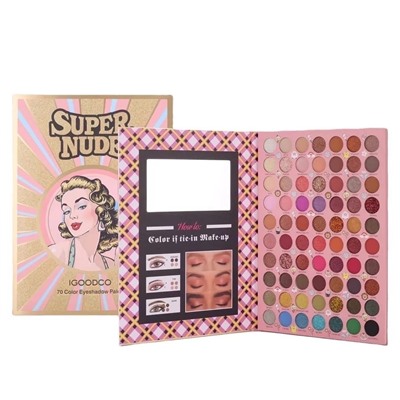 Профессиональная палитра теней IGOODCO SUPER NUDE eyeshadow 70 color