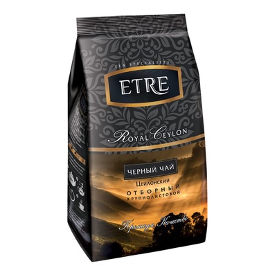 «ETRE», royal Ceylon чай черный цейлонский отборный, крупнолистовой, 200г