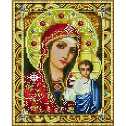 Алмазная мозаика EF 706 Икона Казанской Пресвятой Богородицы 30*40
