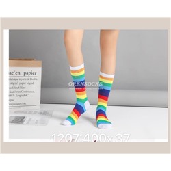 Женские хлопковые (100%ХЛОПОК) носочки высокой длины, в упаковке 10 пар ярких, сочных расцветок отличного качества AMIGOBS артикул 1207 в Сургуте