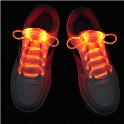 Шнурки с LED подсветкой оранжевые