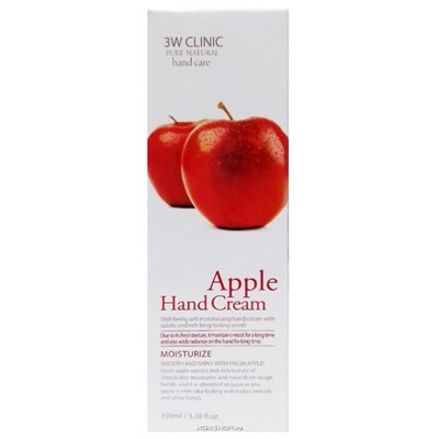 Крем для рук с экстрактом яблока 3W Clinic, Корея, 100 мл