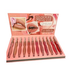 Набор матовых блесков для губ Note Matte Lip Gloss 12шт