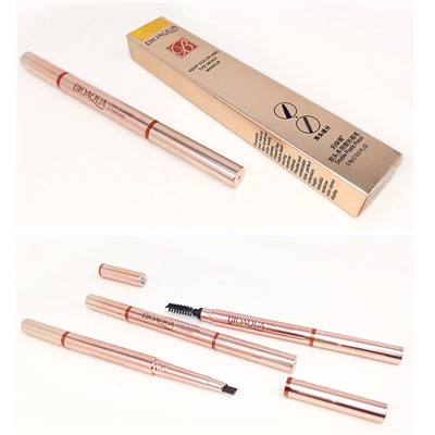 Автоматический карандаш для бровей BIOAQUA Double Plastic Pencil 0,4 гр. ТОН 012 светло-коричневый