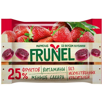 «Frunel», мармелад со вкусом клубники, 40г