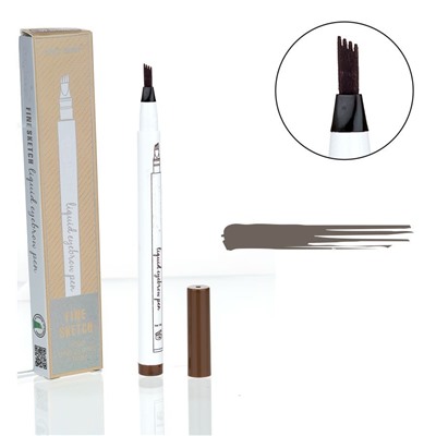 Маркер для бровей с эффектом микроблейдинга Liquid Eyebrow Pen тон 03