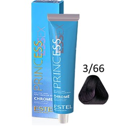 3/66 Тёмный шатен фиолетовый интенсивный Краска для волос Estel PrincessEssex 60 мл