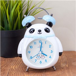 Часы-будильник "Panda bow", blue