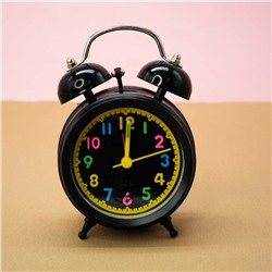 Часы-будильник «Colorful number», black