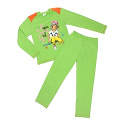 640020-1 пижама для девочек, зеленая