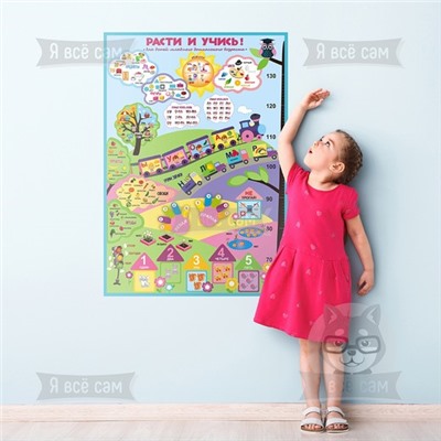 Плакат для детей младшего дошкольного возраста «Расти и учись»