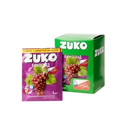 Zuko / Растворимый напиток со вкусом винограда ZUKO (блок 12шт по 25гр)