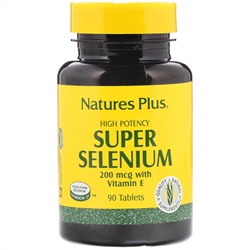 Nature's Plus, Super Selenium, супер селен, 200 мкг, 90 таблеток