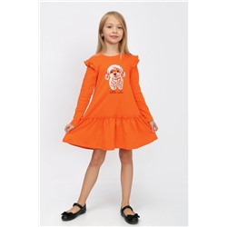 Платье Ёлочка детское оранжевый