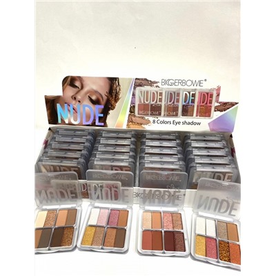 Тени для век Biggerbowie NUDE eyeshadow 8 colors (ряд 4шт)