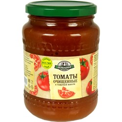 «Домашние заготовки», томаты очищенные в томатной мякоти, 680г