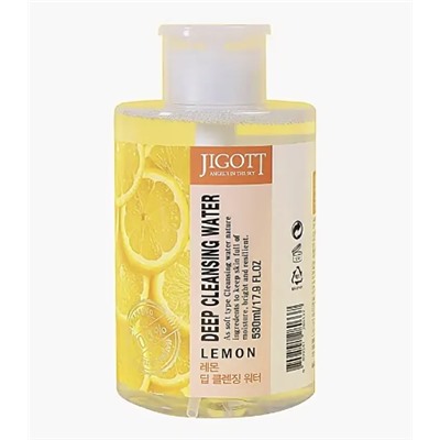 Вода очищающая для лица с экстрактом лимона JIGOTT, 530 ML