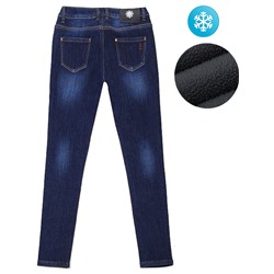 HD8537 джинсы женские утепленные, синие