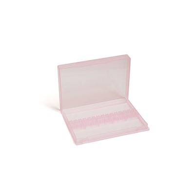 TNL Контейнер для фрез пластиковый (прозрачно-розовый) 1 шт