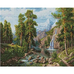 Алмазная мозаика APK 59026 Пейзаж с водопадом (Потапов Виталий) 40*50 Эксклюзив