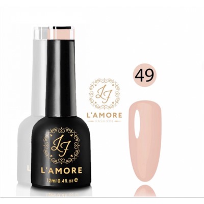 Гель лак для ногтей Luxury L’AMORE FASHION 12мл тон 49