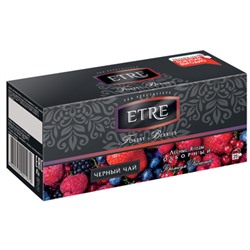 «ETRE», чай чёрный с лесными ягодами, 25 пакетиков, 50г