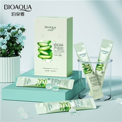 Увлажняющая маска с экстрактом алоэ Bioaqua Aloe Vera Arbutin Moisturizing Mask 4мл (упаковка 20шт)