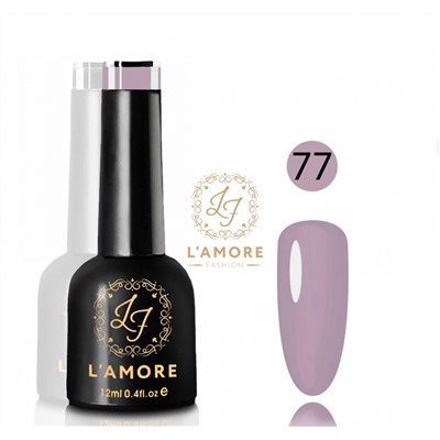 Гель лак для ногтей Luxury L’AMORE FASHION 12мл тон 77