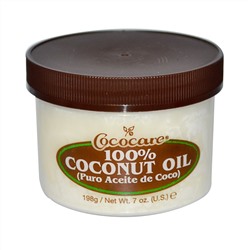 Cococare, 100 % кокосовое масло, 198 г (7 унций)