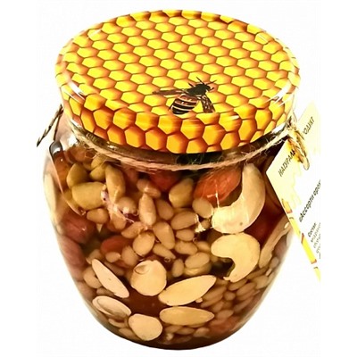 Ассорти орехов в меду 500 гр.