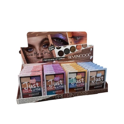 Тени для век Seven Cool Just Give Me a Hug Eyeshadow 8 цветов (ряд 4шт)