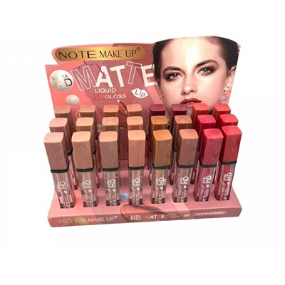 Жидкая матовая помада Note Ultra HD Matte Lip Gloss (ряд 12шт)