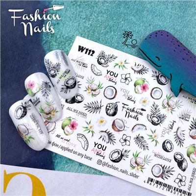 Fashion Nails, Слайдер-дизайн W112