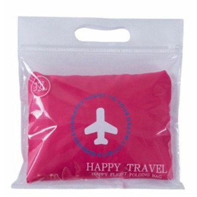 Складная дорожная сумка, Happy Travel ,1 шт. Цвет Розовый.