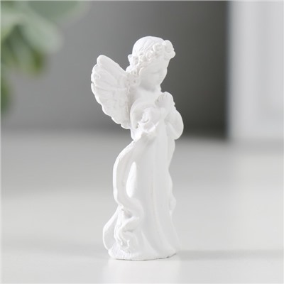 Сувенир полистоун "Девушка-ангел смотрит в ладони" МИКС 1,5х2,6х5 см